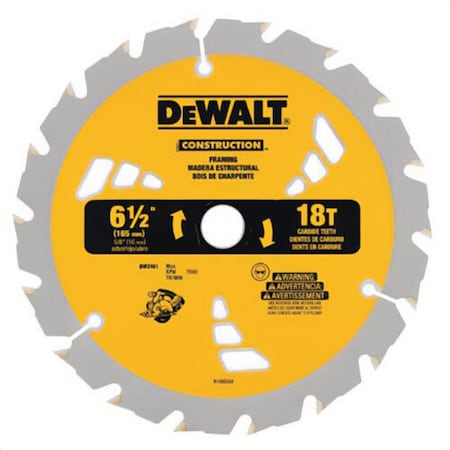 Black+Decker Portable Round Arbor Thin Kerf Circular Saw Blade, 7-1/4 in dia x 0.045 in Thick, 5/8 in Arbor DW3578B10