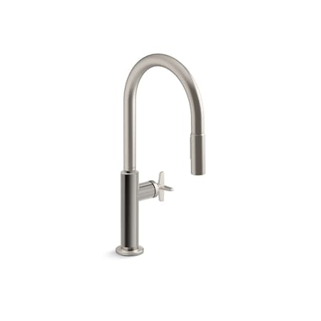 Kohler Billet Touchless pull-down kitchen sink faucet with two-function sprayhead 28670-3RT2-VS
