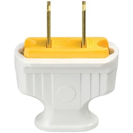 Eaton Wiring Devices Eaton Wiring Devices Electrical Plug, 2 -Pole, 15 A, 125 V, NEMA: NEMA 1-15, White 1912W-BOX