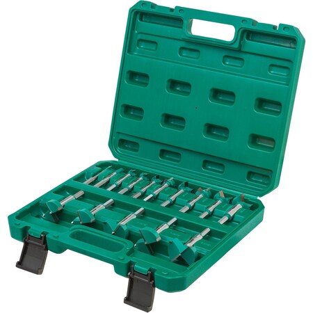 Grizzly Pro 15 Pc. Tungsten Carbide Hex Shank Forstner Bit Set, 5/16" - 2-1/16" T33698