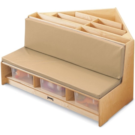 Jonti-Craft Corner Literacy Nook, Wheat 53440JC