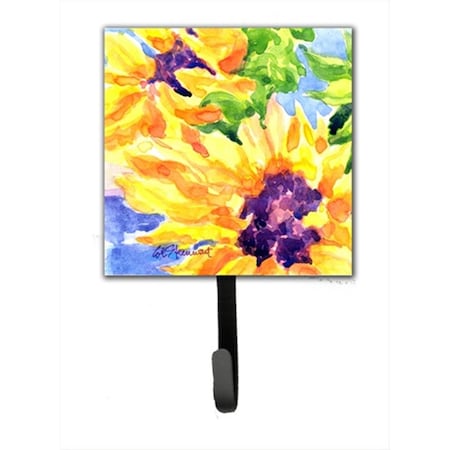 Carolines Treasures Sunflower Leash Holder Or Key Hook 6132SH4