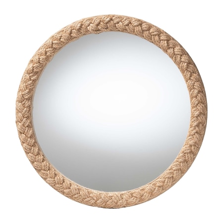Bali & Pari Shara Coastal Braided Rope Accent Mirror 255-14043-ZORO