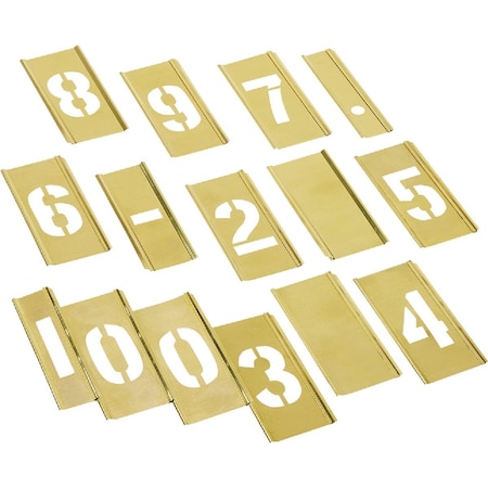 C.H. Hanson 2'' Numeral Stencil Set, 15 Piece 10305