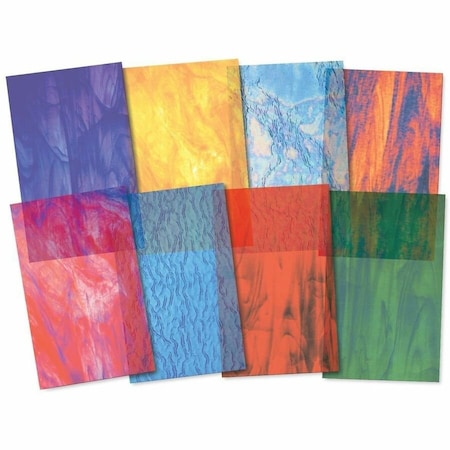 Roylco Stained Glass Paper, 8-1/2in. x 11in. Sheets, 72PK 15257