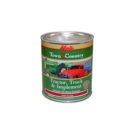 True Value Majic Town & Country Tractor, Truck & Implement Enamel Qt - Massey Ferg Red 8-0961-2