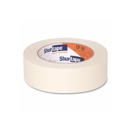 Shurtape CP 66 Contractor Grade High Adhesion Masking Tape, 36 mm W, 60 yd L roll, Natural, 24PK 689-173709