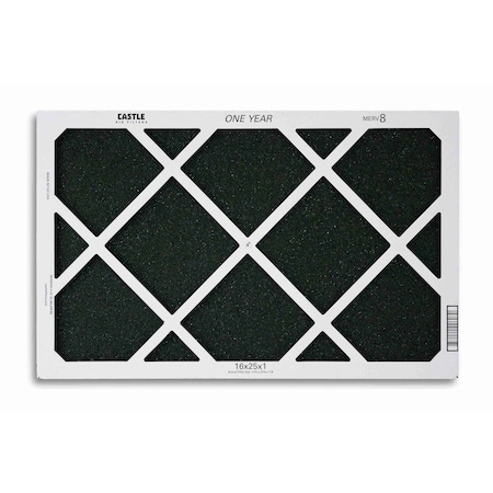 Castle Filters 16x25x1 Castle High Flow MERV 8 HVAC One-Year Air Filter 1-1625