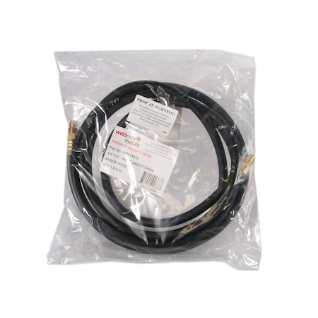 Weldcote HOSE ARGON - 10' with Inert Gas Fittings, 30PK ARG14X10