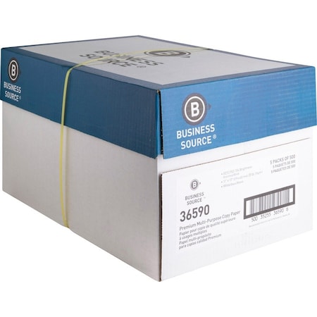 Business Source Paper, Copy, 20 lb, 92Brt, 11x17, PK5 36590