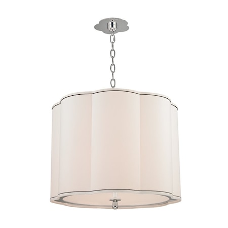 Hudson Valley Lighting Sweeny 4 Light Pendant 20 In. Polished Nickel 7920-PN