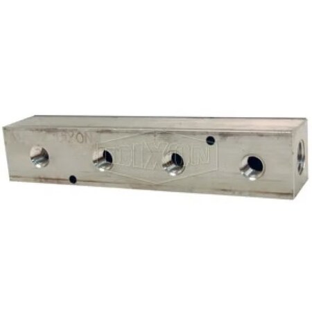 Dixon Bar Manifold, 1 3/8 in NPT Inlets x 4 1/4 in NPT Outlets, Aluminum, Domestic AMF32