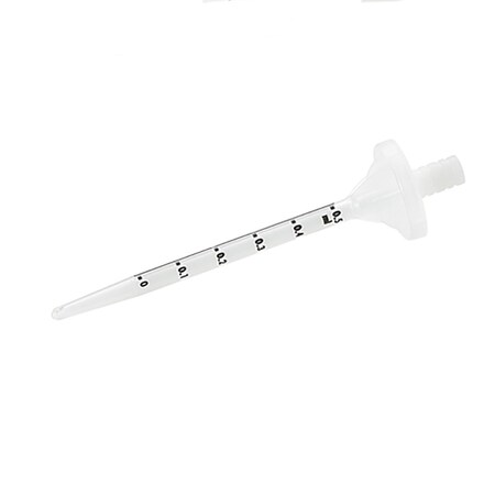 Nichiryo America Stepper Syringe, Non-Sterile 0.5ml capacity, 100/cs, Fits Dispenser 8100A., 100PK 8100A-0.5