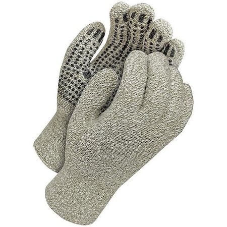 Bdg Cold Weather Gloves, PVC Dots Palm, Gray, XL 80-9-2002-XL