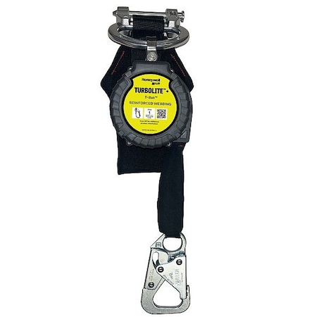 Honeywell Miller Miller TurboLite(TM)+ T-BAK Self-Retracting Lifeline, Snap Hook, Stainless Steel, 1 Leg(s) MTL-OTB1-64/9FT