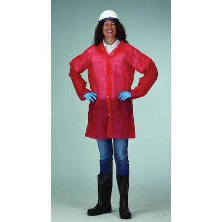 Workhorse Polypropylene Lab Coats, 30PK E5420330