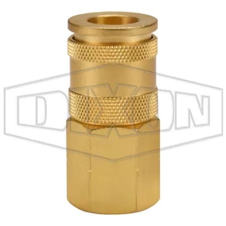 Dixon CJ Series High Flow Female Quick Disconnect Pneumatic Coupler, 3/8-18 Nominal, Quick Disconnect Coup 3CJF3-B