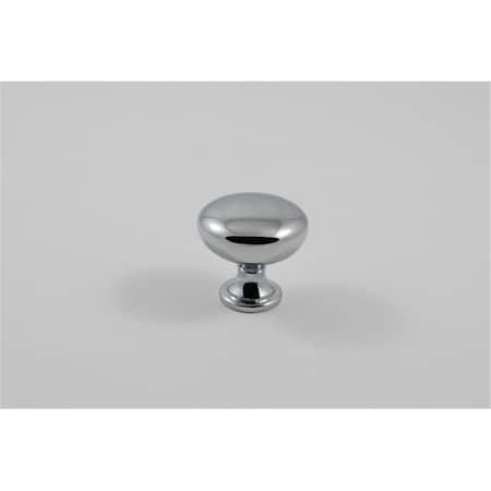 Procomfort Mushroom Cabinet Knob, Polished Chrome PR1613383