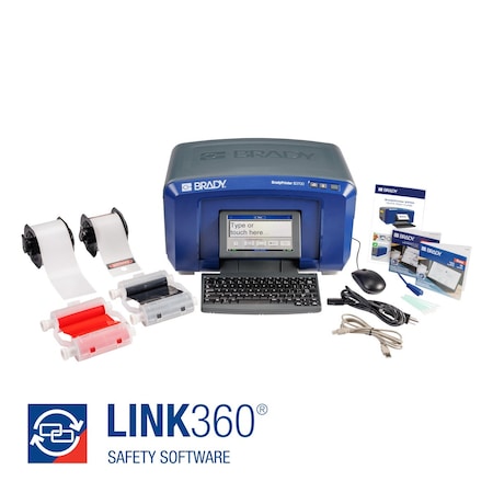 Brady LINK360 Safety Software w BradyPrinter S3700 and Lockout Tagout Materials Kit S3700-KIT-LINK360