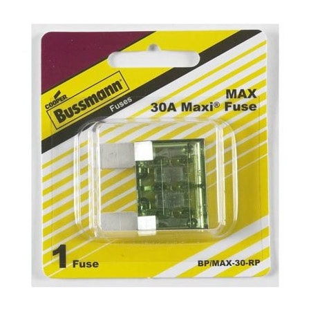 Eaton Bussmann 30A Maxi Blade Fuse BP/MAX-30-RP