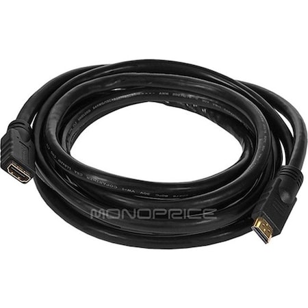 Monoprice HDMI Extension Cable, Black, 10 ft., 24AWG 3343