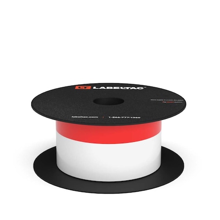 Labeltac LabelTac 4 and Pro Model Arc Flash Continuous Header Stock 2in x 75ft, 0.50in Header Stripe Red LT204AFC-0.5