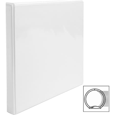 Business Source Roundring View Binder, White, 4PK BSN09951BD