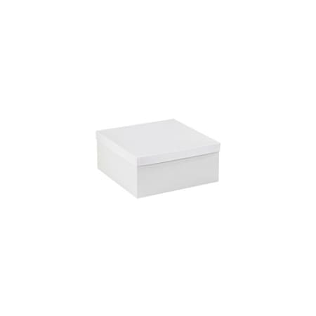 Bubblefast 50-14 x 14 x 6'' White Deluxe Gift Box Bottoms, 50PK BFDGB14146W