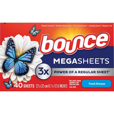 Bounce MegaSheets Dryer Sheets, 40-Count 3700090704