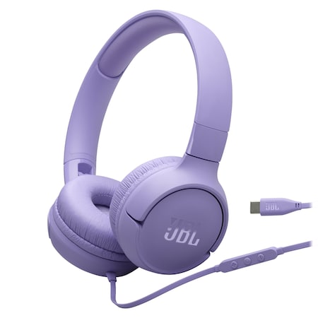 Jbl Tune 520c On Ear Wired Headphones, Purple JBLT520CPURAM