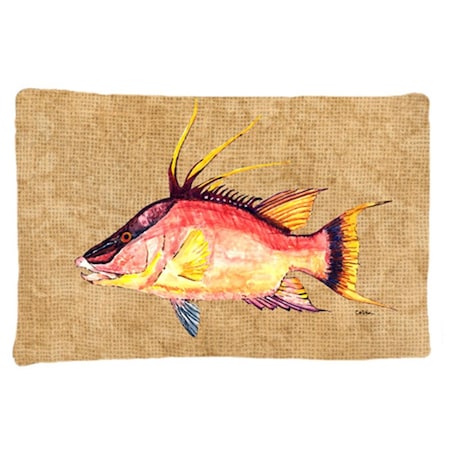 Carolines Treasures 20.5 x 30 in. Hog Snapper Moisture Wicking Fabric Standard Pillow Case 8803PILLOWCASE