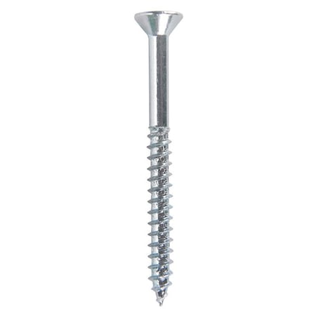 Hillman No. 12 X 2-1/2 in. L Phillips Zinc-Plated Coarse Wood Screws, 100PK 40165