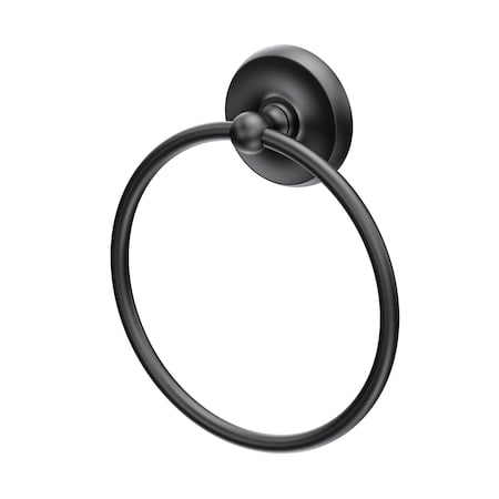 Gatco Designer II Towel Ring, Matte Black 5073MX