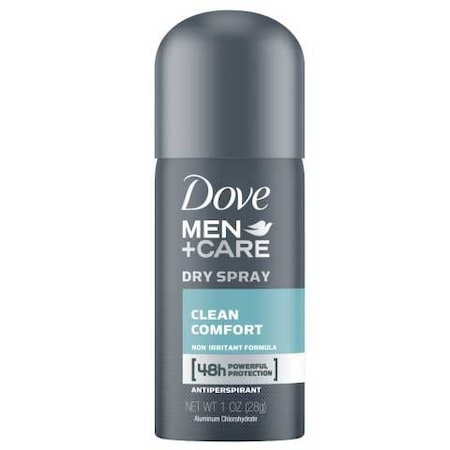 Dove Men+Care Clean Comfort Antiperspirant, 1 Fluid Ounce Aerosol, 24PK 45538