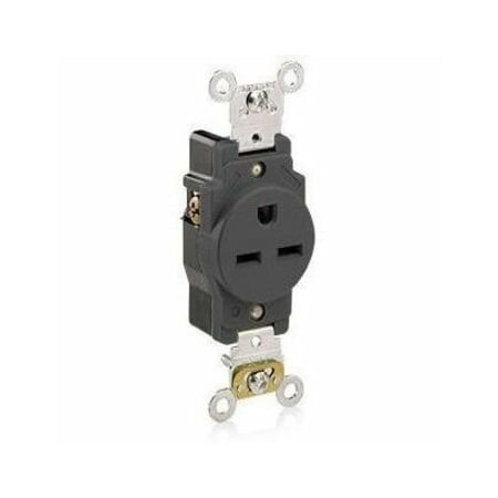 Leviton PlugsandReceptacles, 15A, 250VAC, Blk, Nylon 5661-E