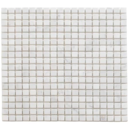 Apollo Tile 12x12 Bianco Carrara Marble Tumbled Floor and Wall Mosaic Tile 5 sqft/case, 5PK APLKB88S03TA
