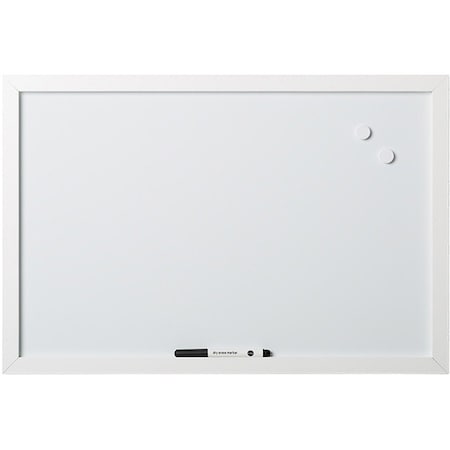 Mastervision Magnetic Dry-Erase Board, White MDF Frame, 18" X 24" MM040016619