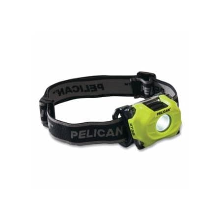 Pelican 2755 LED Headlamp, 3-AAA Batteries, 118 lm High, Yellow 562-027550-0103-245