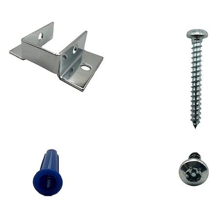 Hadrian HeadrailBetweenWallKit, Zamac, Chrome 607100