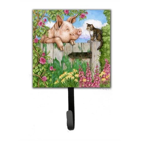 Carolines Treasures Pig at the Gate with the Cat Leash or Key Holder CDCO0349SH4