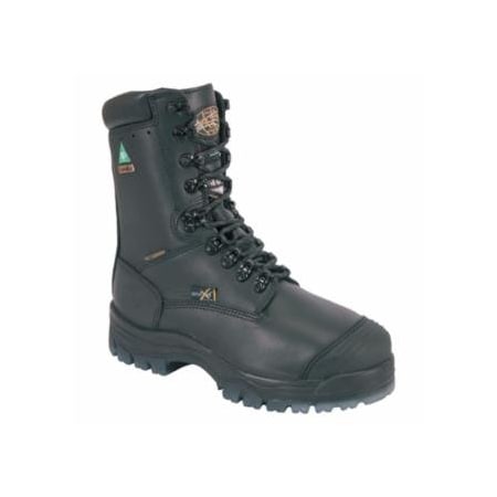 Oliver By Honeywell 45 Series Leather 9 in Lace-Up Composite Toe Boots, Size 6, Black 821-45675C-BLK-060