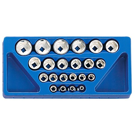 Genius Tools 22PC 1/2in Dr. SAE Hand Socket Set SS-422S