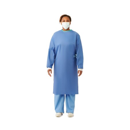 Medline Sterile Eclipse Non-Reinforced Surgical Gown with Set-in Sleeves, AAMI Level 2, Size L DYNJP2001H