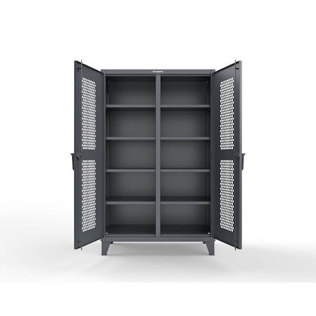 Strong Hold 12 GA Extreme Duty Ventilated (Hex) Double Shift Cabinet 46-DS-H-248