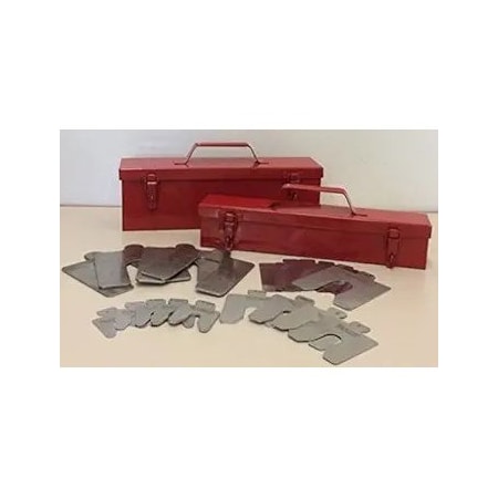 Precision Brand Size D 5in. x 5in. Stainless Steel Slotted Shim, 130 Piece Mini Assortment 42970