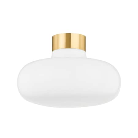 Mitzi Eliana 1 Light Flush Mount 21.25 In. Aged Brass H785501-AGB