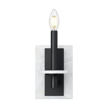 Z-Lite Kaden 1-Light Wall Sconce, 5 in W, Matte Black 3045-1S-MB