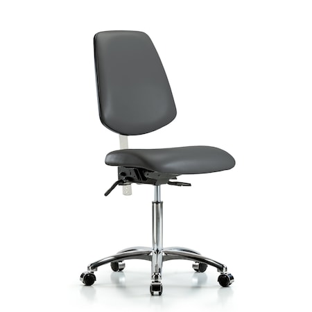 Blue Ridge Ergonomics Vinyl Clean Room Chair BR-NCR-VMBCH-MB-CR-T1-A0-NF-CC-8823