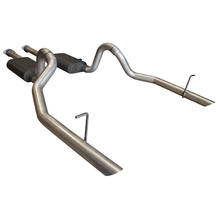 Flowmaster Exhaust System American Thunder Split Rear Exit Direct Fit 17112