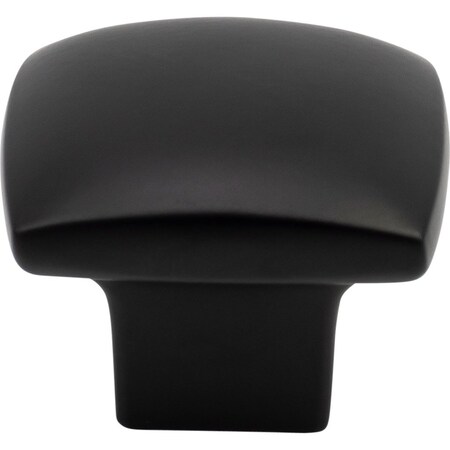 Designperfect 1-3/16 Overall Length Square Cabinet Knob, Matte/Flat Black, 10PK DPA10S83KBLK